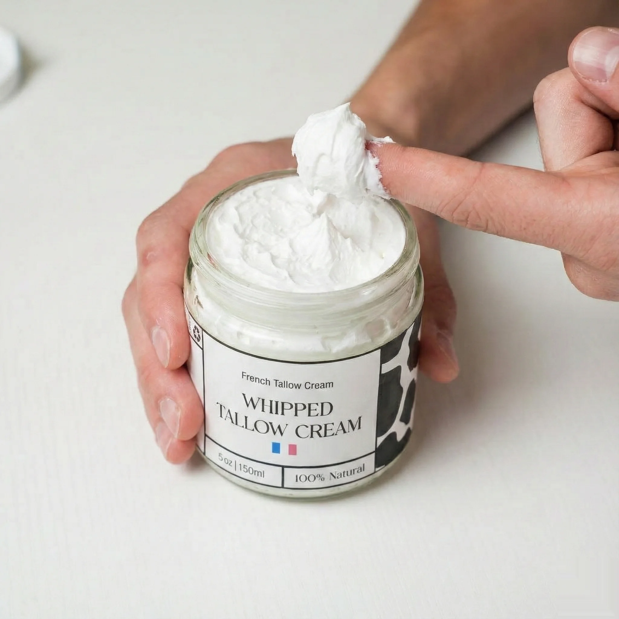 Unscented whipped tallow balm